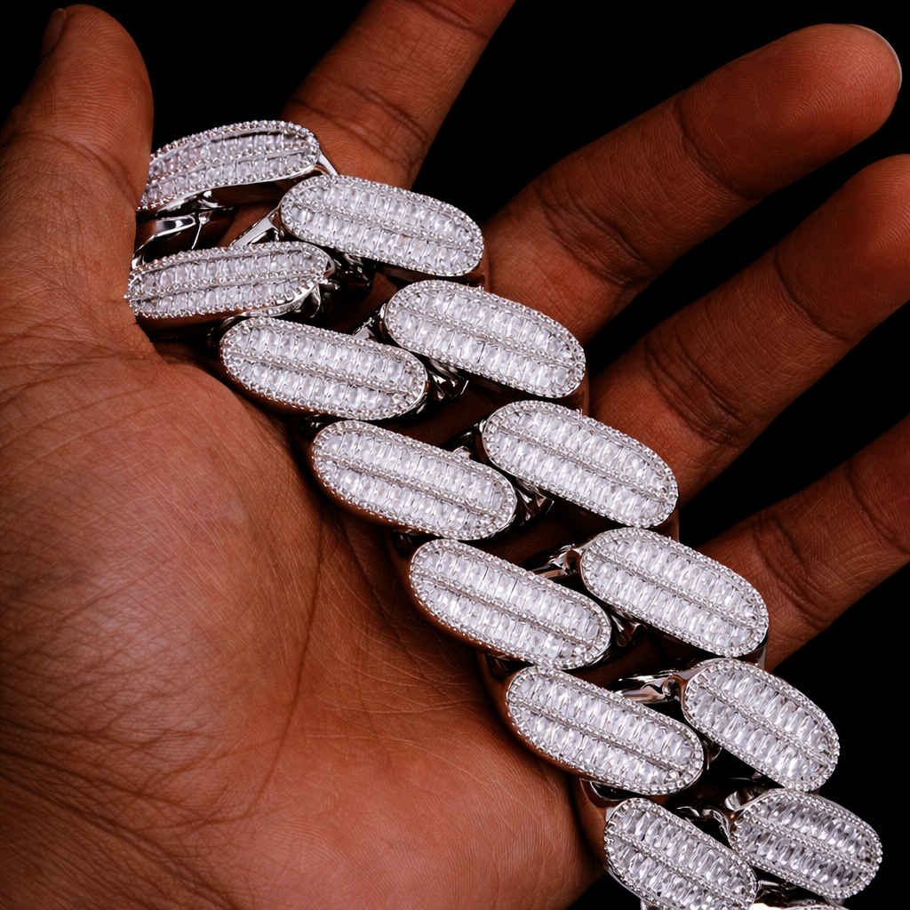 39mm Premium Cuban Baguette Chain