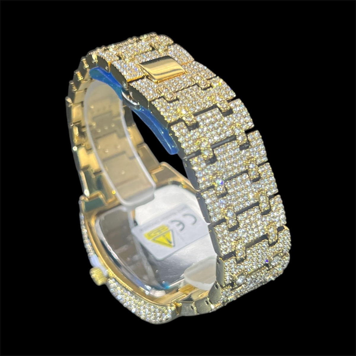 Millionaire 44mm – Fully Iced Gold-Plated Watch
