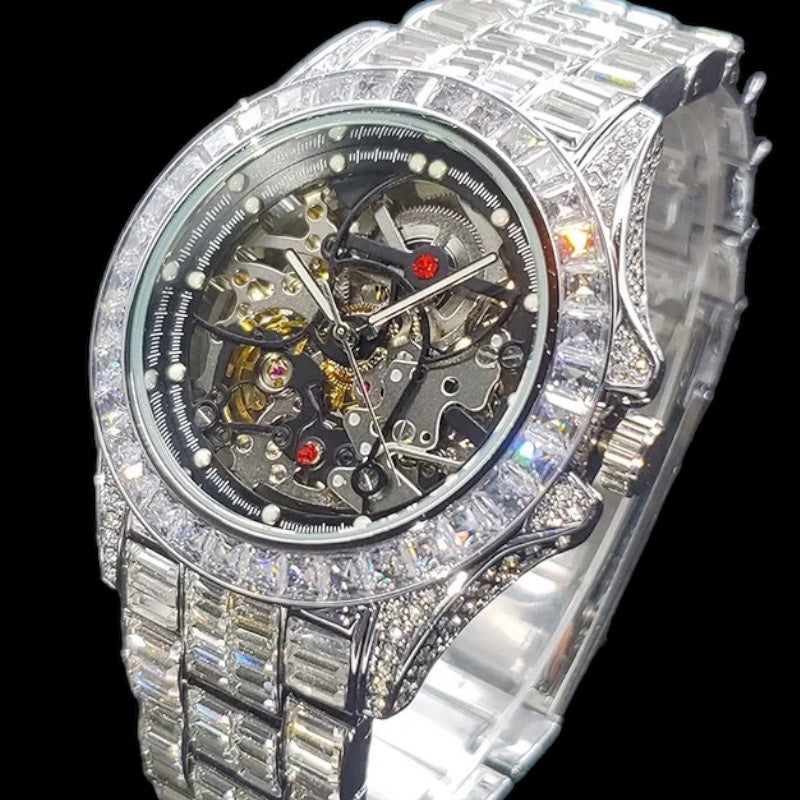 Baguette Diamond Automatic Rollie Watch