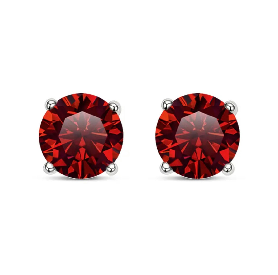 Boucles d'oreilles diamant Moissanite en argent