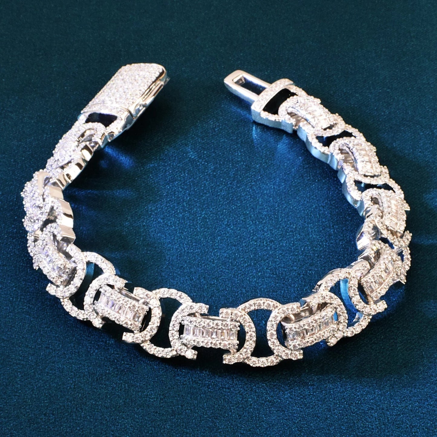 13MM Fully Iced Out Koningsketting Armband