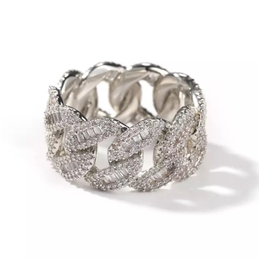 Bague Cubaine Diamant Baguette