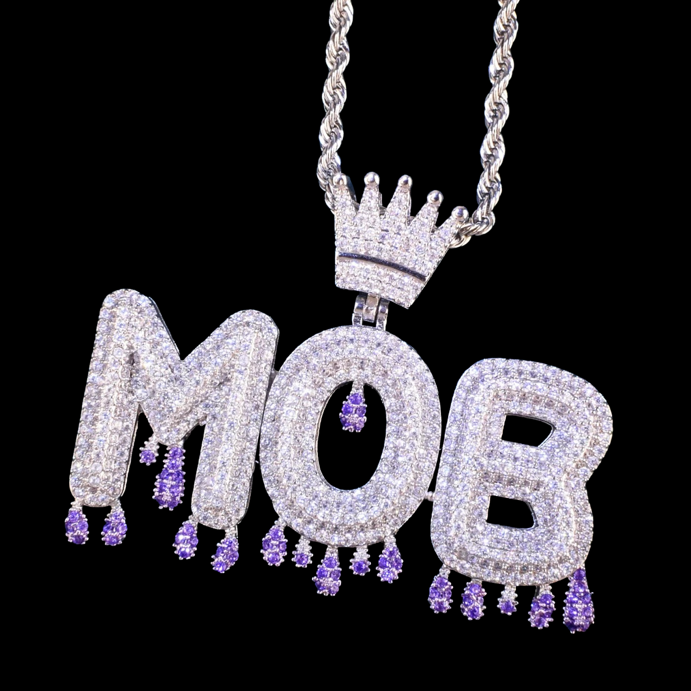 Custom Crown Name Pendant