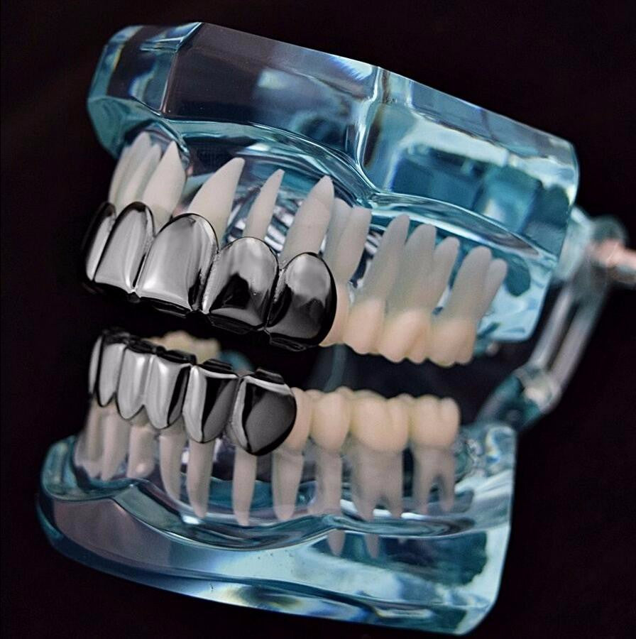 Zwarte Grillz Set