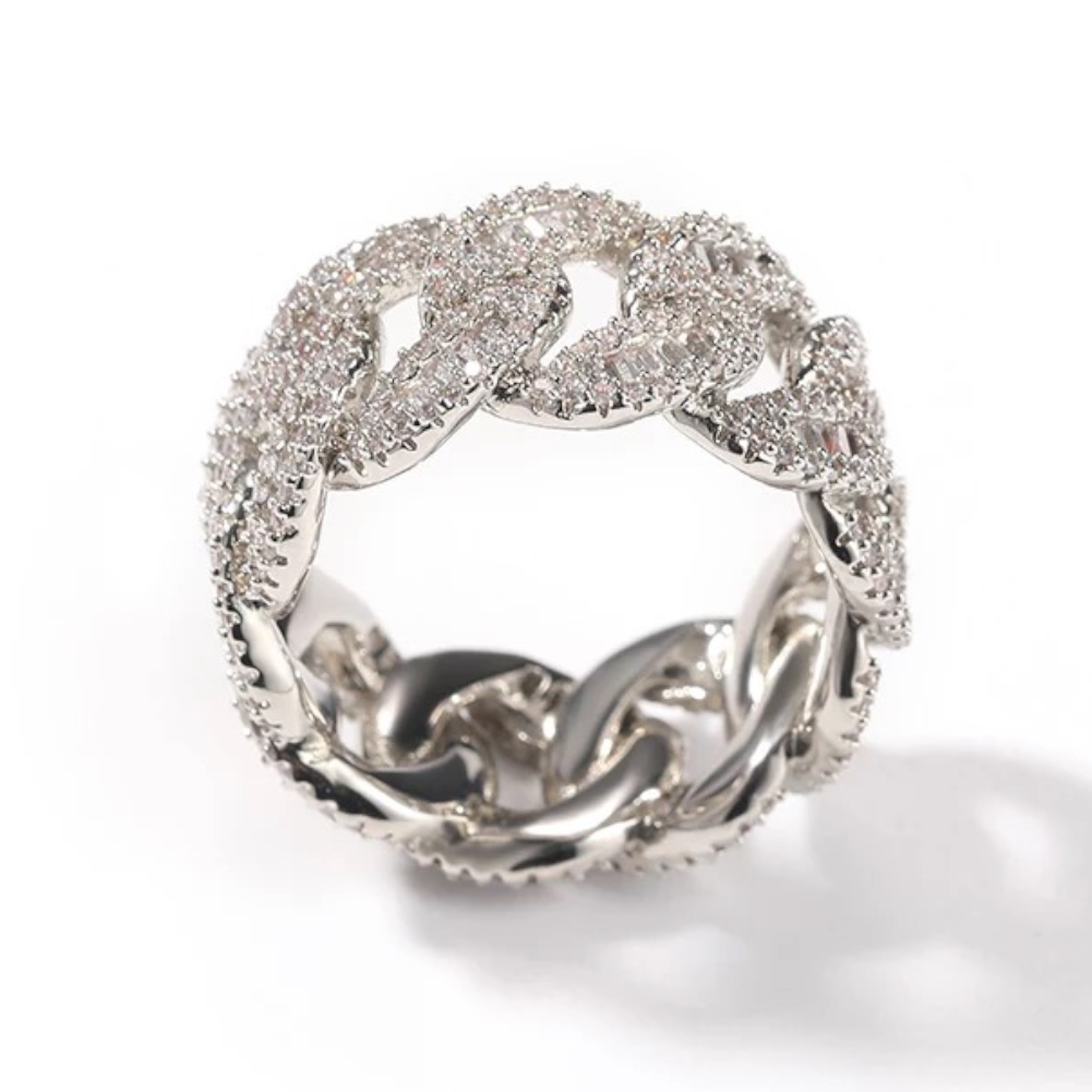 Bague Cubaine Diamant Baguette
