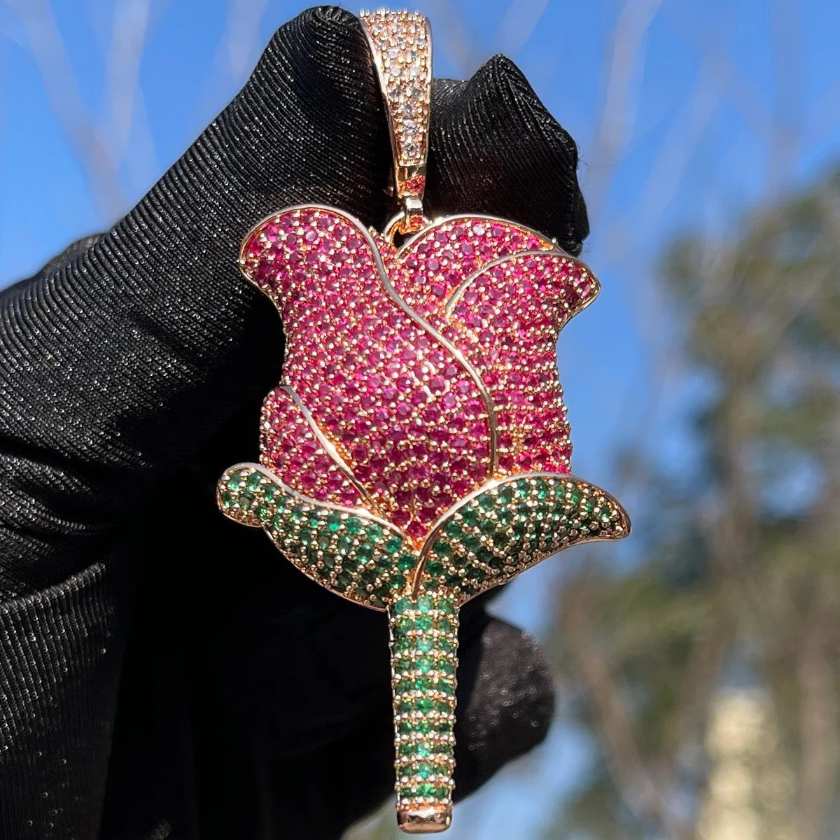 Pendentif Rose