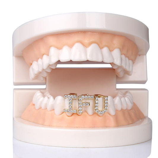Custom ICED OUT Letter Tooth