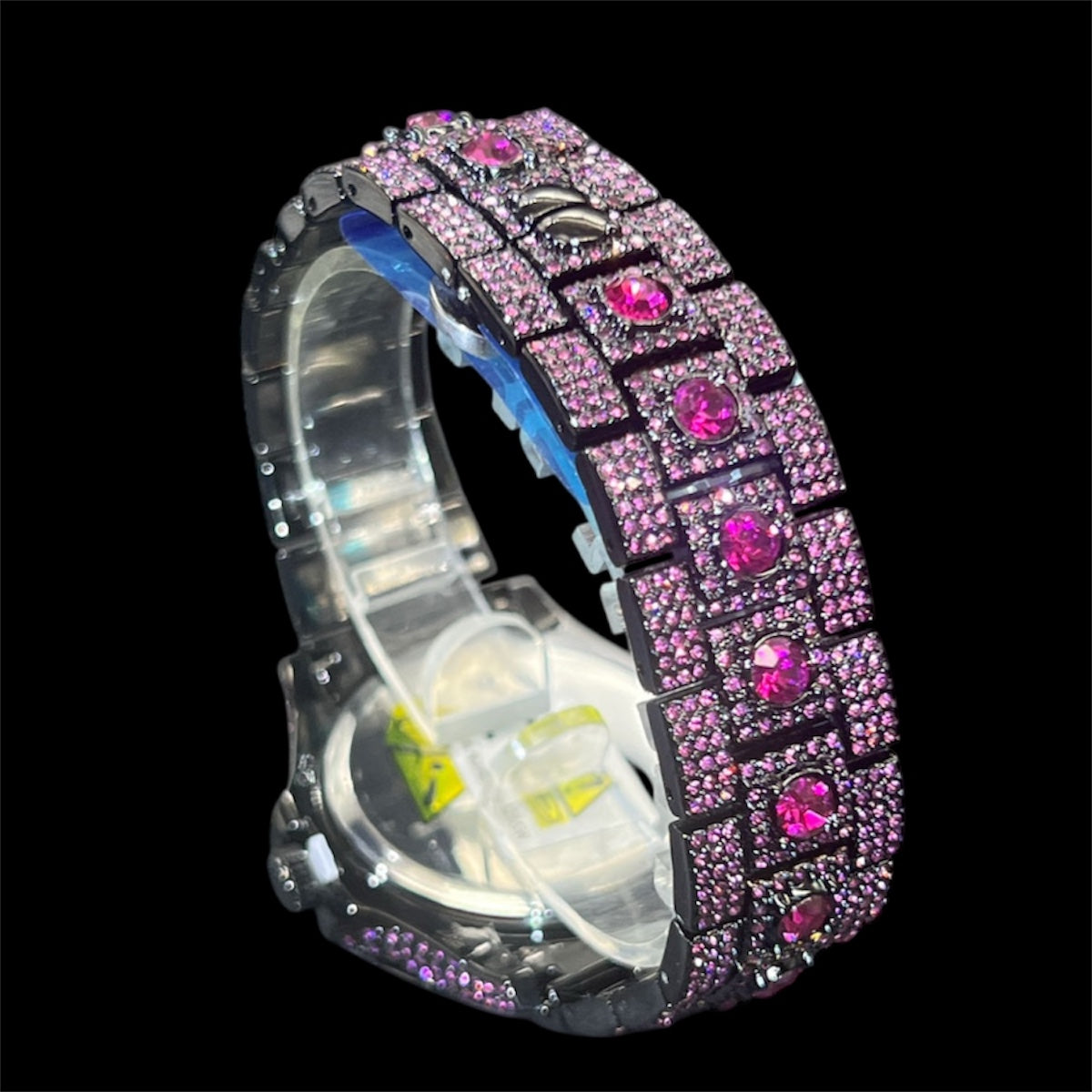 Sunburst Date 45mm – Pink Sapphire Iced Edition