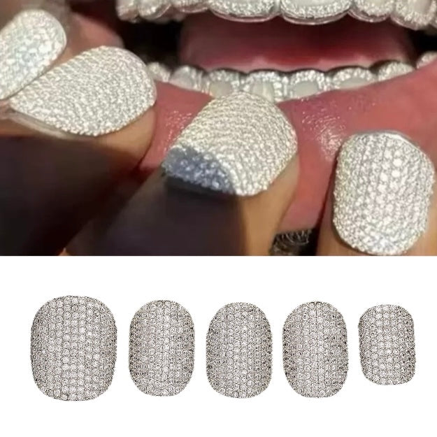 Premium Iced Nagel Grillz Set