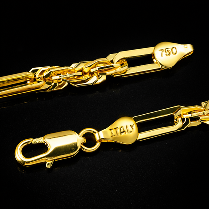 5mm Gold Plated Milano Ketting