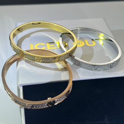 Iced Bangle Bracelet