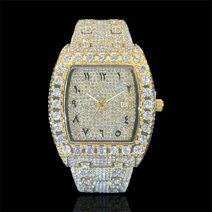 Millionaire 44mm – Fully Iced Gold-Plated Watch
