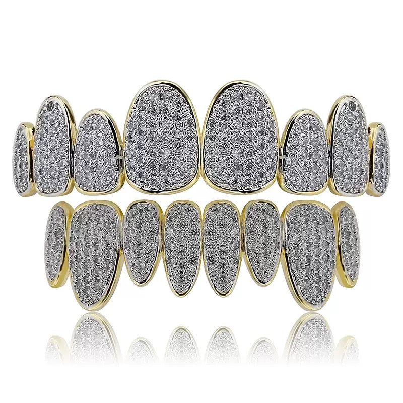 8/8 Rounded Pavé ICED Grillz Set