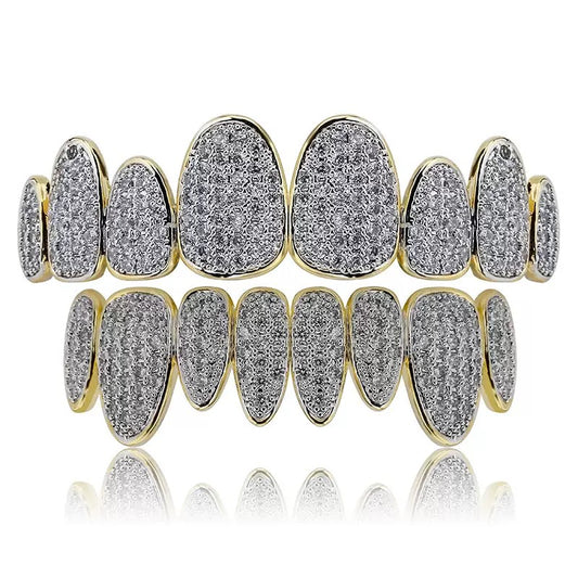 8/8 Rounded Pavé ICED Grillz Set