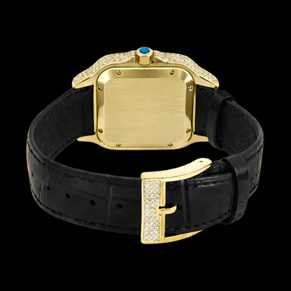 King Square Imperial 40mm – Gold-Plated Moissanite Watch