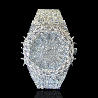 Royal Thorne 44mm – Fully Iced Watch