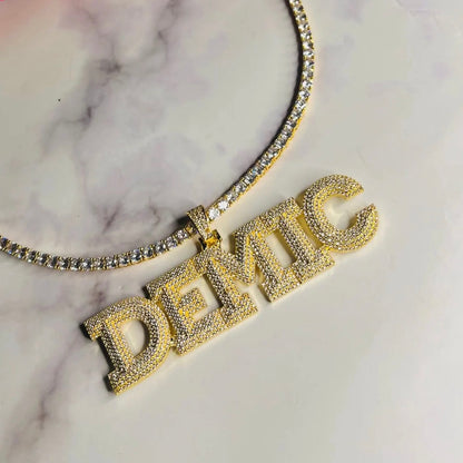 3 Layer Custom Name Pendant