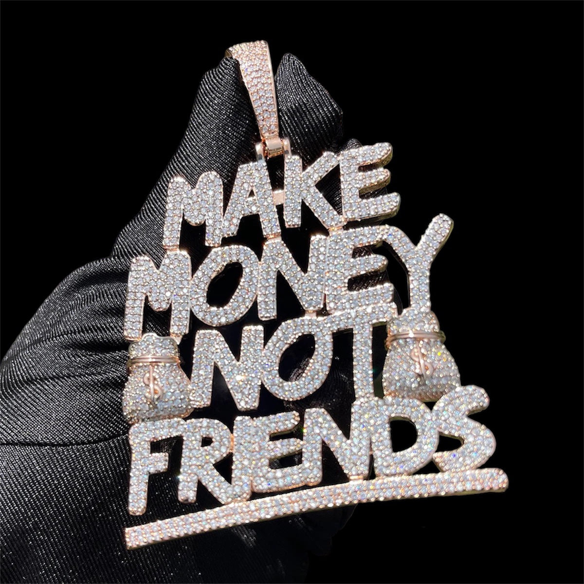 Make Money Not Friends Pendant