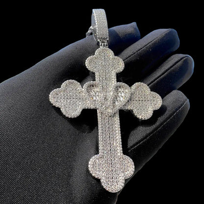 Broken Heart Cross Pendant