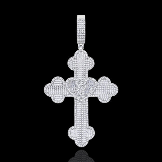 Pendentif Croix Coeur Brisé