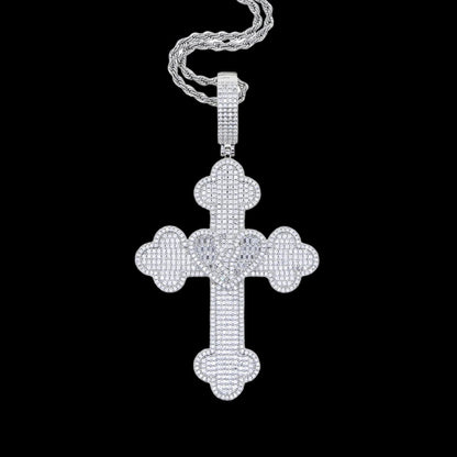 Pendentif Croix Coeur Brisé