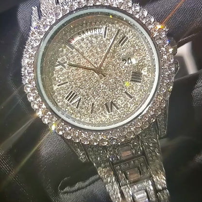 Diamanten Day-Date Horloge