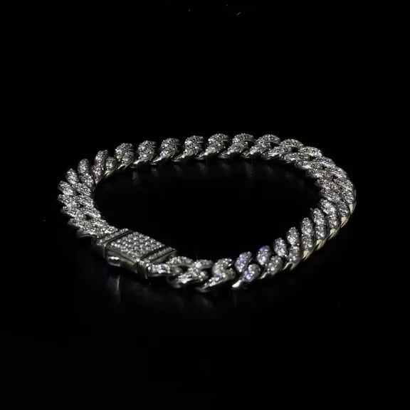 18K GOLD PLATED ICED OUT TENNIS BRACELET