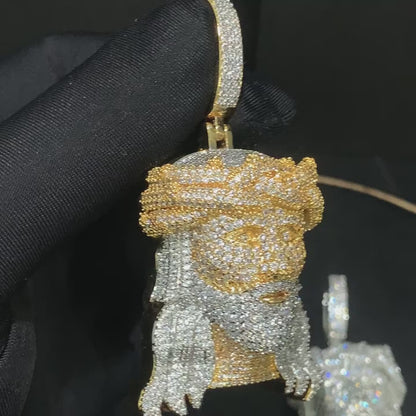 Pendentif Jésus Bicolore