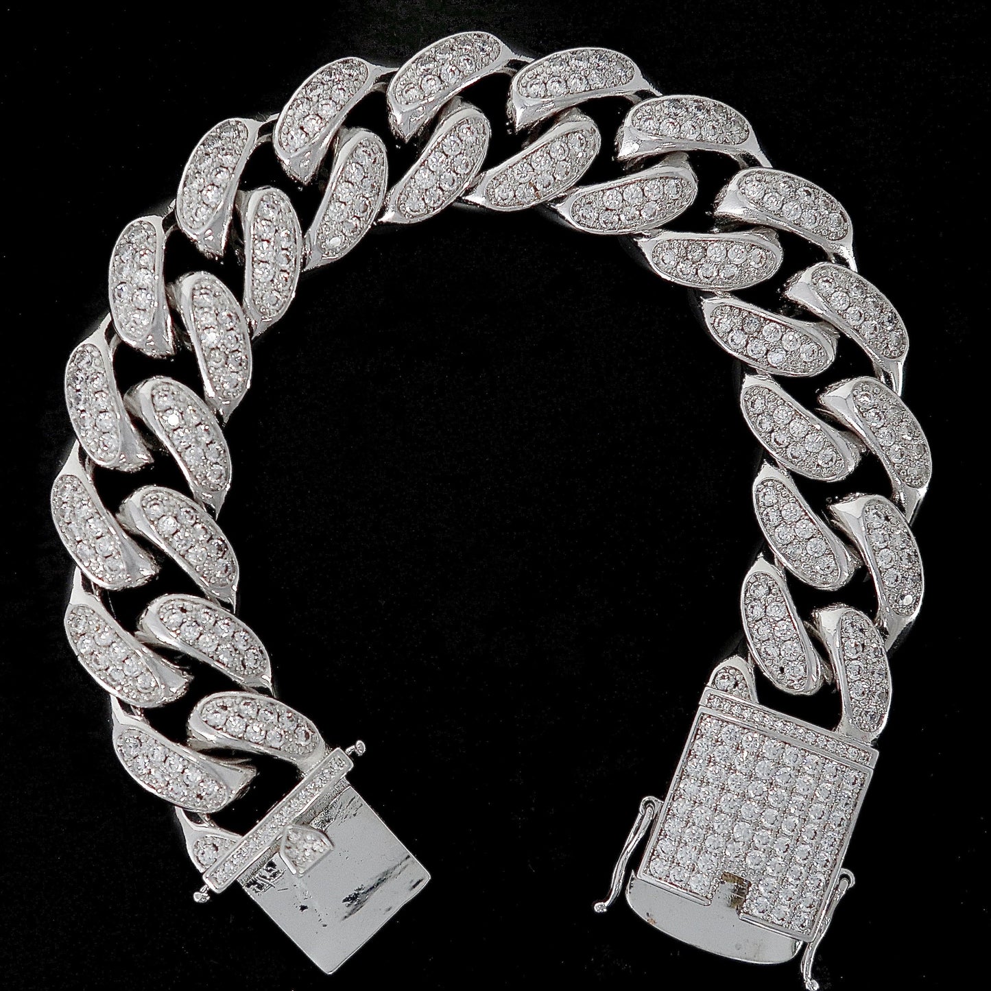 Bracelet Cubain Miami Iced Out 18mm