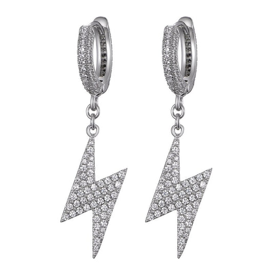 Boucles d'oreilles Iced Out Lightning