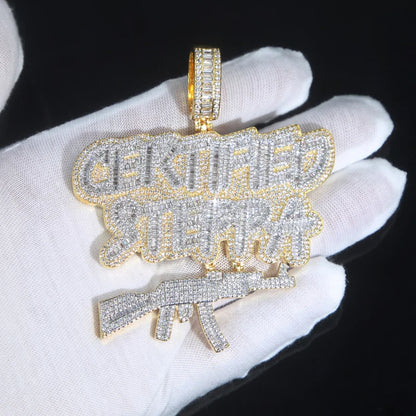 Pendentif "Steppa Certifié" Plaqué Or
