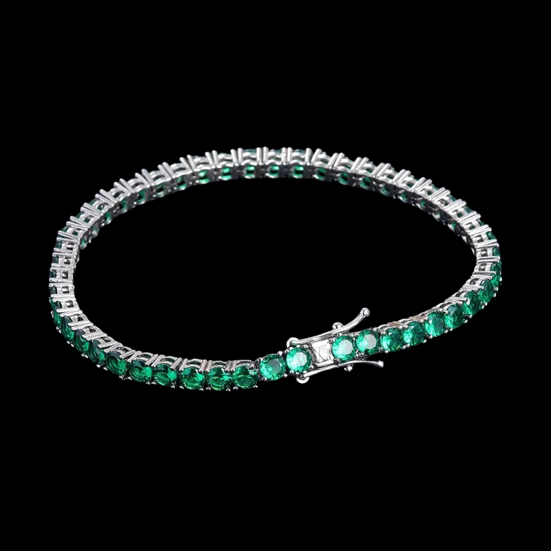Emerald Green Tennis Bracelet