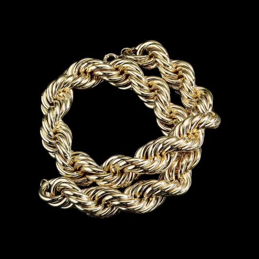 30mm Gold Plated Dookie Rope Ketting