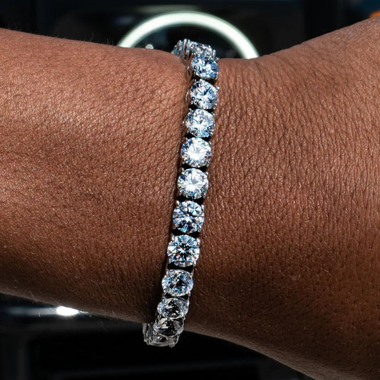 Bracelet Tennis Diamant Moissanite Argent 5mm