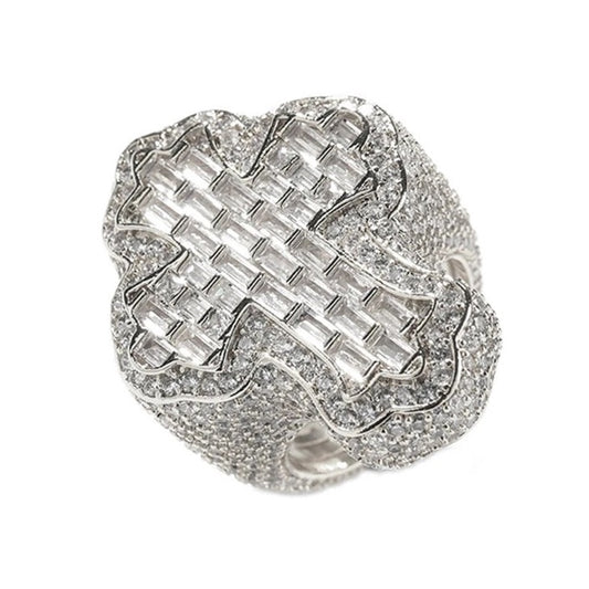 Baguette Diamanten Kruis Ring