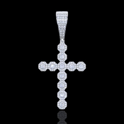 Pendentif croix Clustered