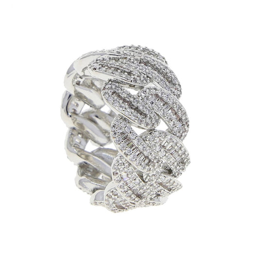 Bague Cubaine Diamant Baguette