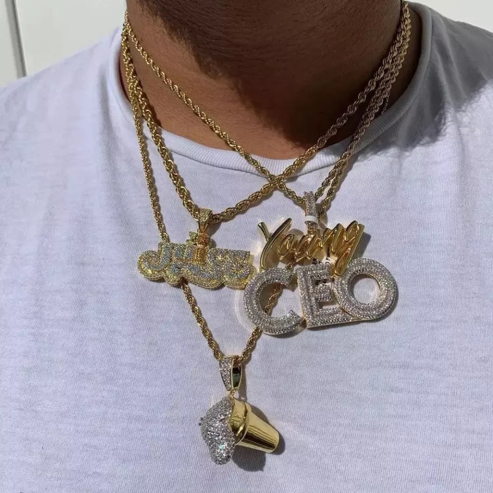 Pendentif Young CEO Plaqué Or