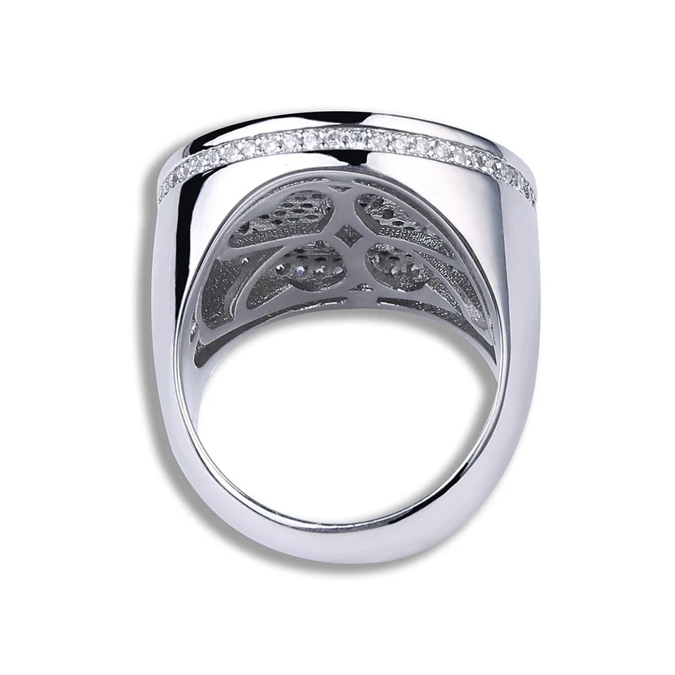 Bague cœur brisé glacé