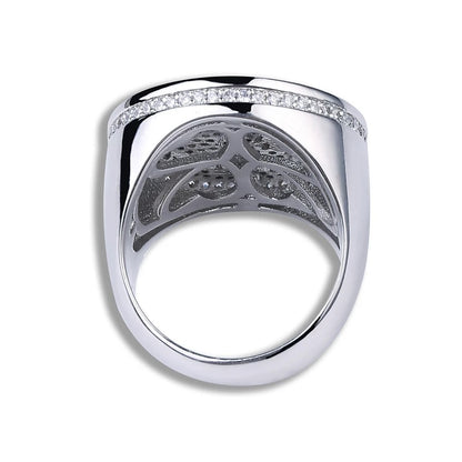 Bague cœur brisé glacé