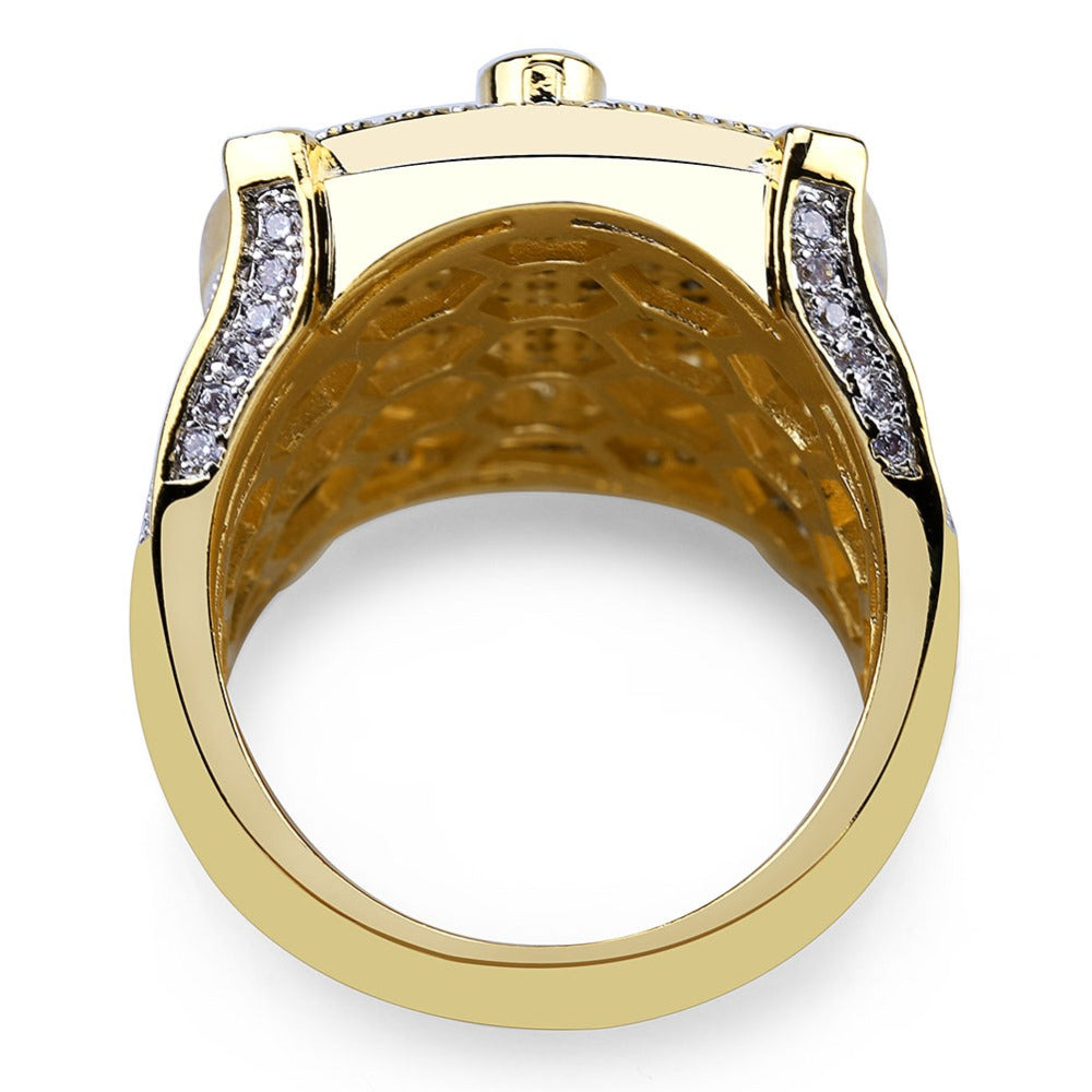 Bague de franc-maçon glacé