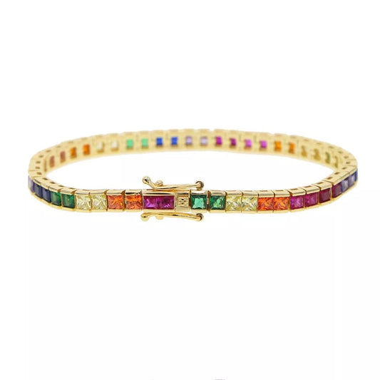 Bracelet Tennis Multicolore 4MM