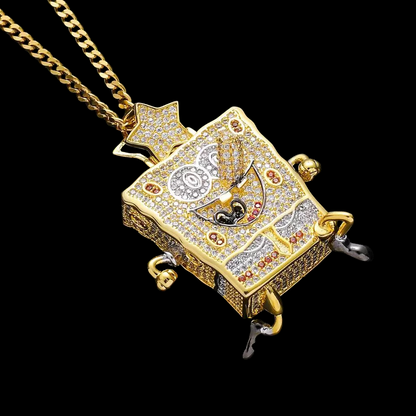 Pendentif éponge Iced Out custom