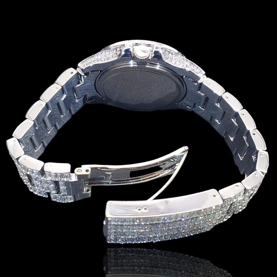 Montre Rollie à diamants baguette