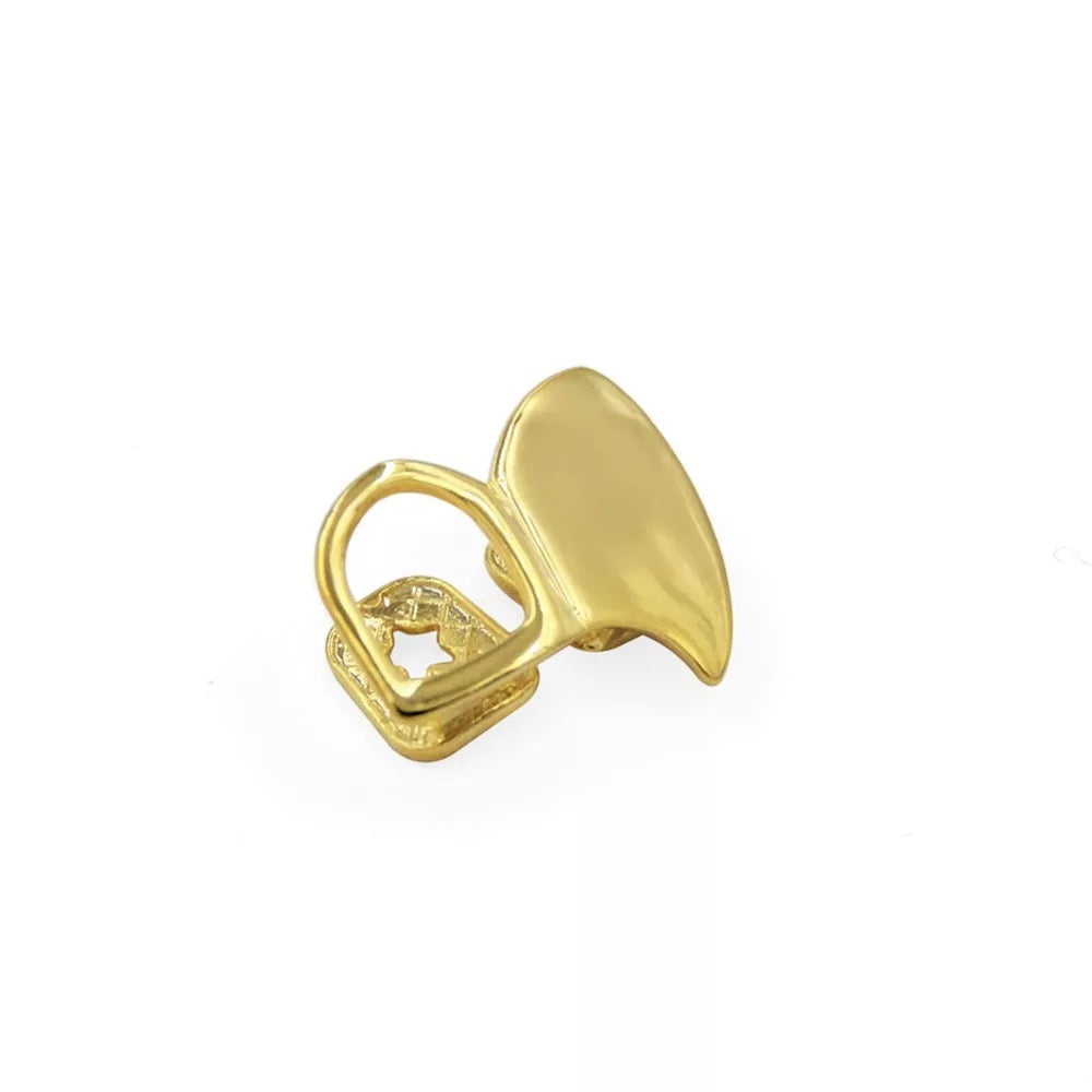 Gold plated Open Tooth + Fang Fang