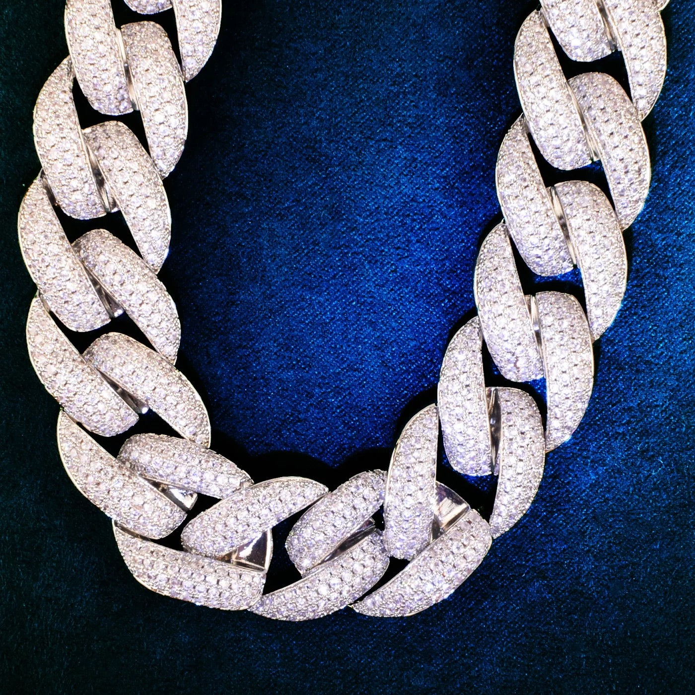20mm Diamanten Cuban Ketting
