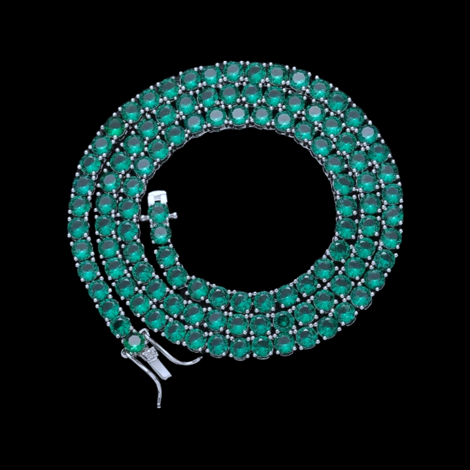 Vert émeraude | Collier Tennis
