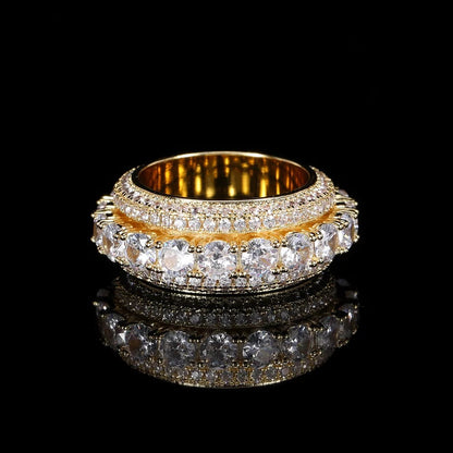 5 Layer Diamond Band Ring