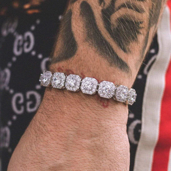 Iced Out Bracelet Tennis Cluster