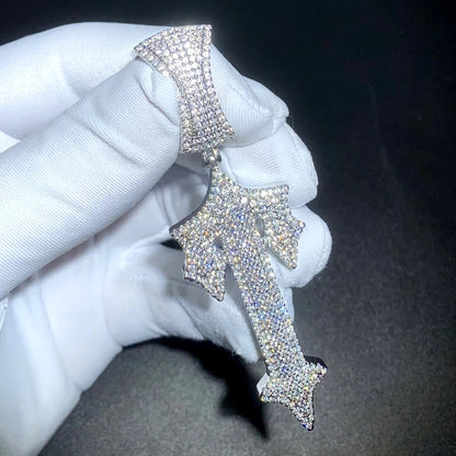 Pendentif lettre T Iced Out personnalisé
